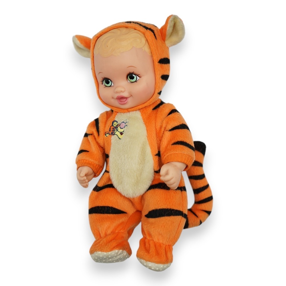 Vintage 1999 Lauer Water Babies Tigger Doll Baby Blonde Hair Green Eyes